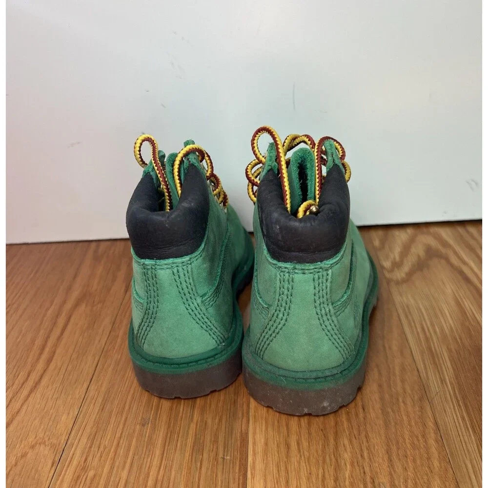 Timberland Boots Toddler Boys Size 5 Green Nubuck Lace Up Hiking Bootie